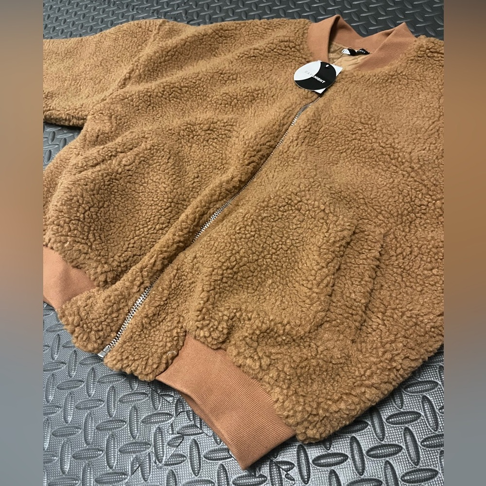 Cozy Brown Sherpa Bomber Jacket